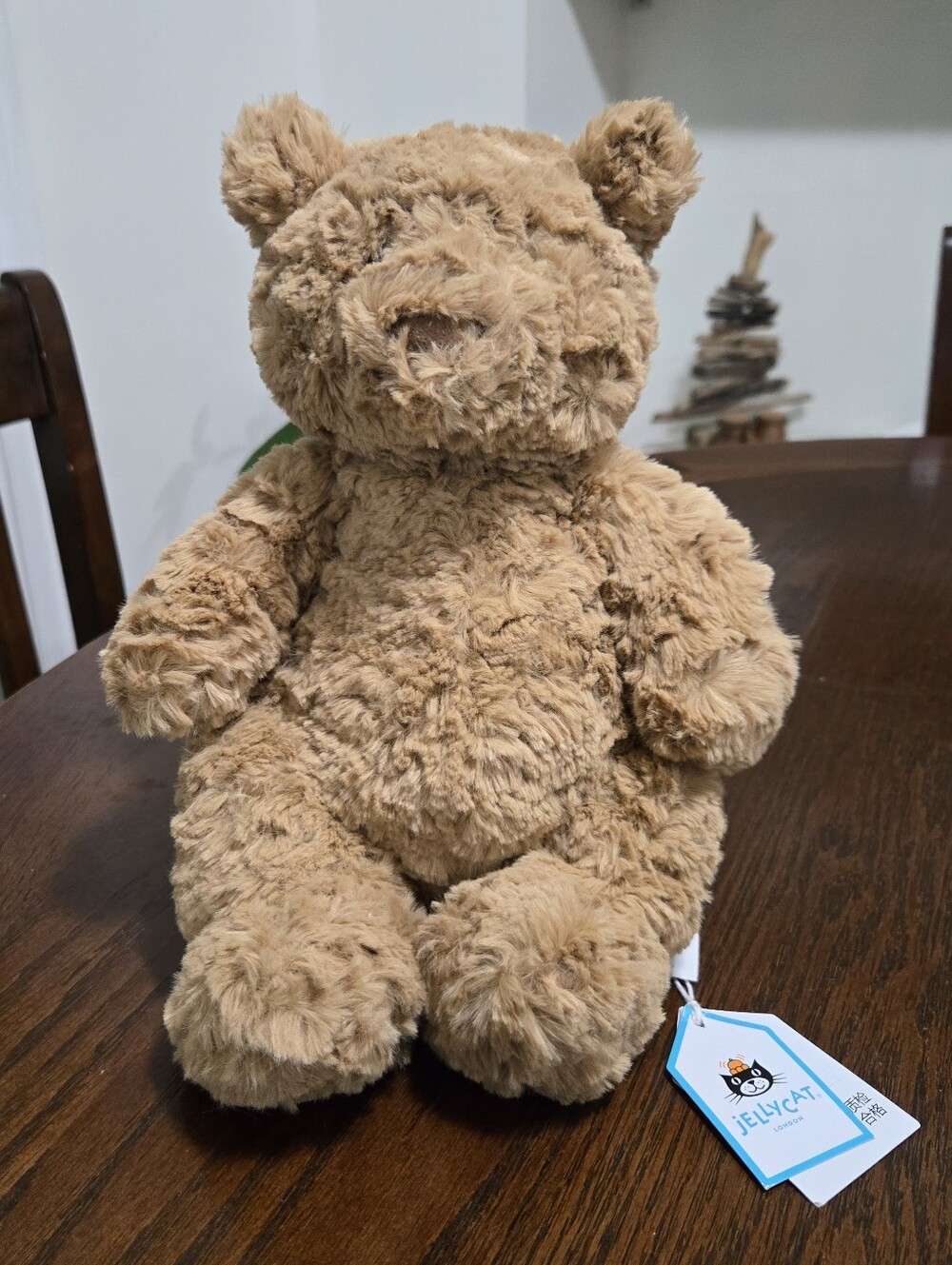 Authentic Jellycat Bartholomew Bear Brown Plush Medium Stuffed Animal NWT